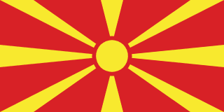 Republic Of North Macedonia flag